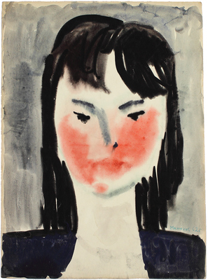 Манюков Олег Григорьевич. Портрет девушки 